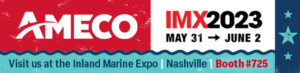 Visit AMECO at the Inland Marine Expo 2023 in booth 725.